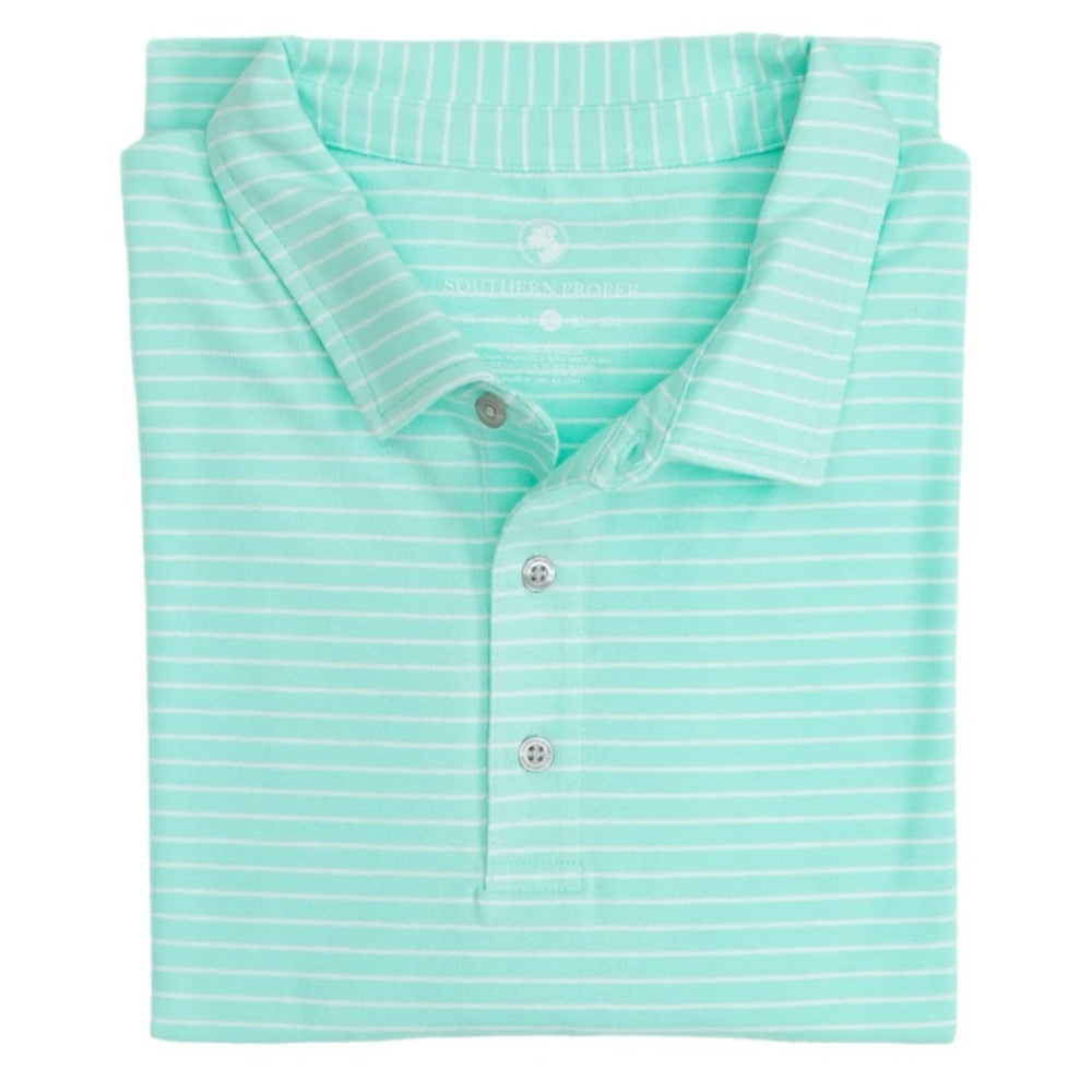Southern Proper Perdido Stripe Polo